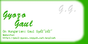 gyozo gaul business card